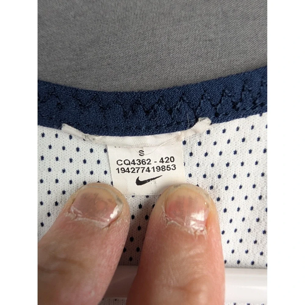 Nike Mens Reversible Basketball Jersey Tank Top Navy White Small